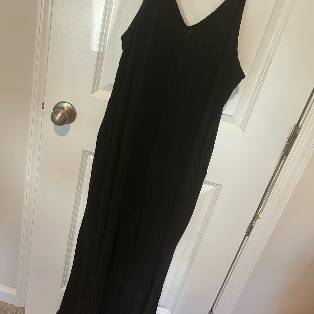 Soft knit black jumpsuit